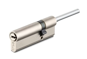 Цилиндровый механизм под вертушку (дл.шток) 164 SX/91 (55+10+26) mm никель 5 кл.