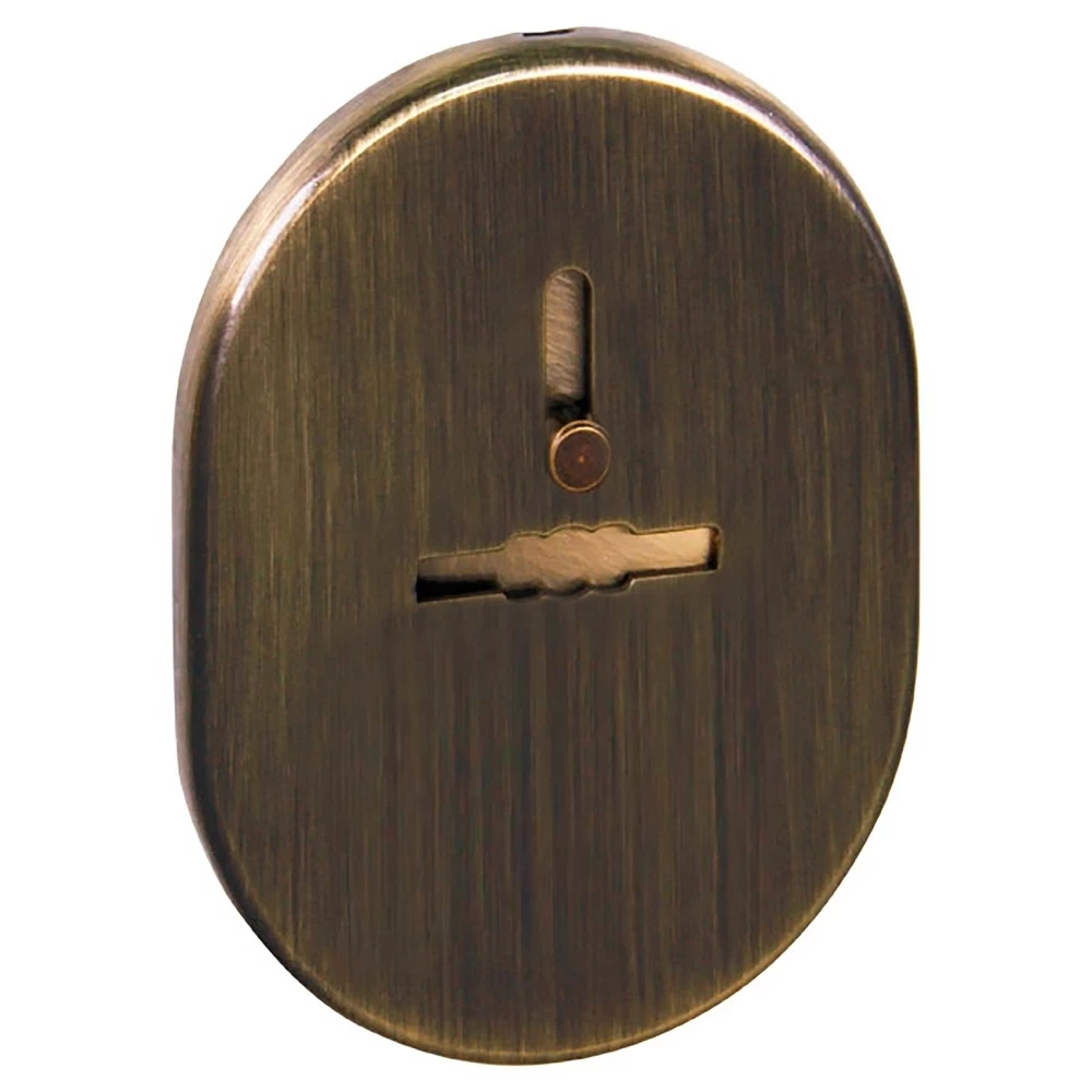 Фото Накладка на сувальдный замок ESC.S-lift.SF/OV.476 (ESC 476) с шторкой AB зелёная бронза