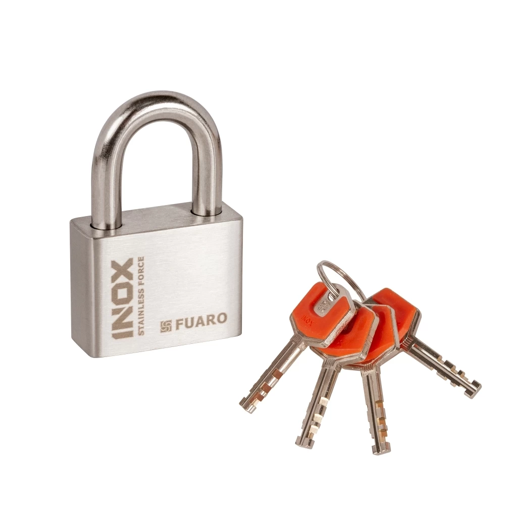 Фото Замок навесной PL-INOX FORCE IF-50 4 key (дисковый ключ)