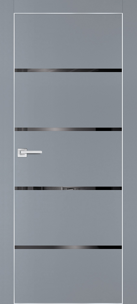 Фото Межкомнатная дверь PX-17  AL кромка с 4-х ст. Серый матовый