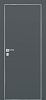 Межкомнатная дверь PX-1 AL кромка с 4-х ст. Графит матовый