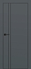 Межкомнатная дверь PX-20  черная кромка с 4-х ст. Графит матовый